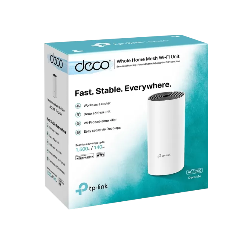 Sistem Mesh Wireless TP-LINK Deco M4(pachet de 1) AC1200 Gigabit DecoM4(1-pack) - imagine 2
