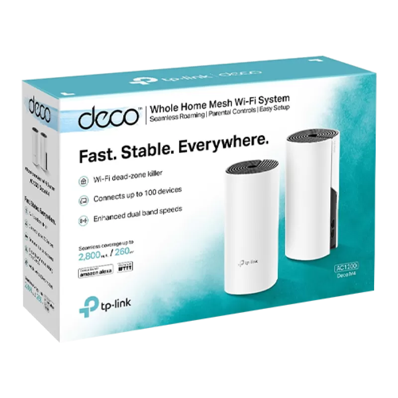Sistem Mesh Wireless TP-LINK Deco M4(pachet de 2) AC1200 Gigabit DecoM4(2-pack) - imagine 2