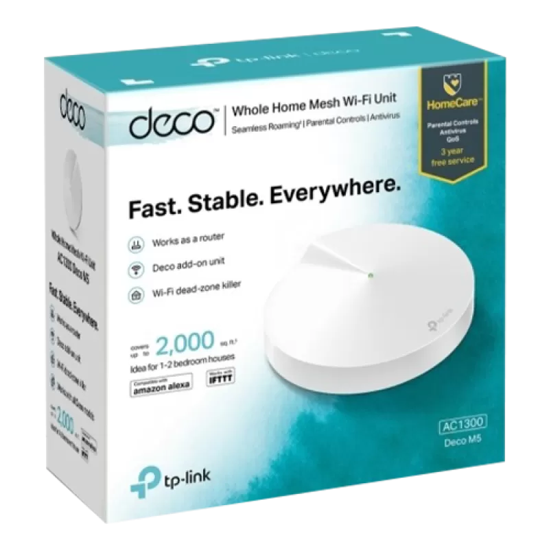 Sistem Mesh Wireless TP-LINK Deco M5(pachet de 1) AC1300 Gigabit DecoM5(1-pack) - imagine 3