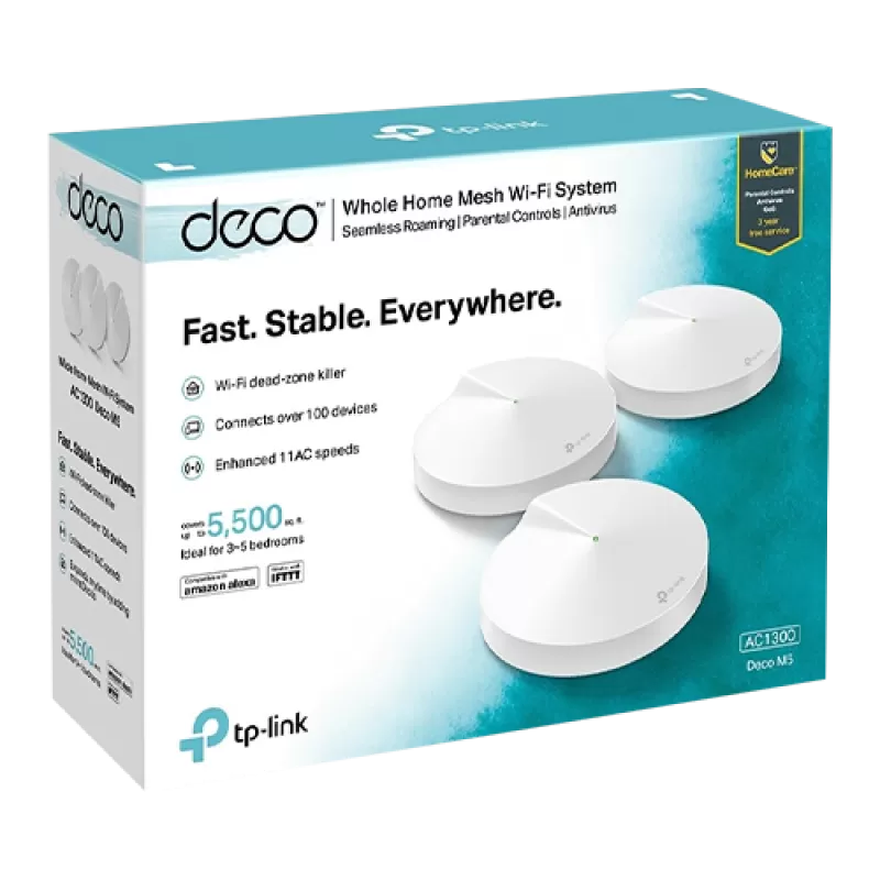 Sistem Mesh Wireless TP-LINK Deco M5(pachet de 3) AC1300 Gigabit DecoM5(3-Pack) - imagine 3