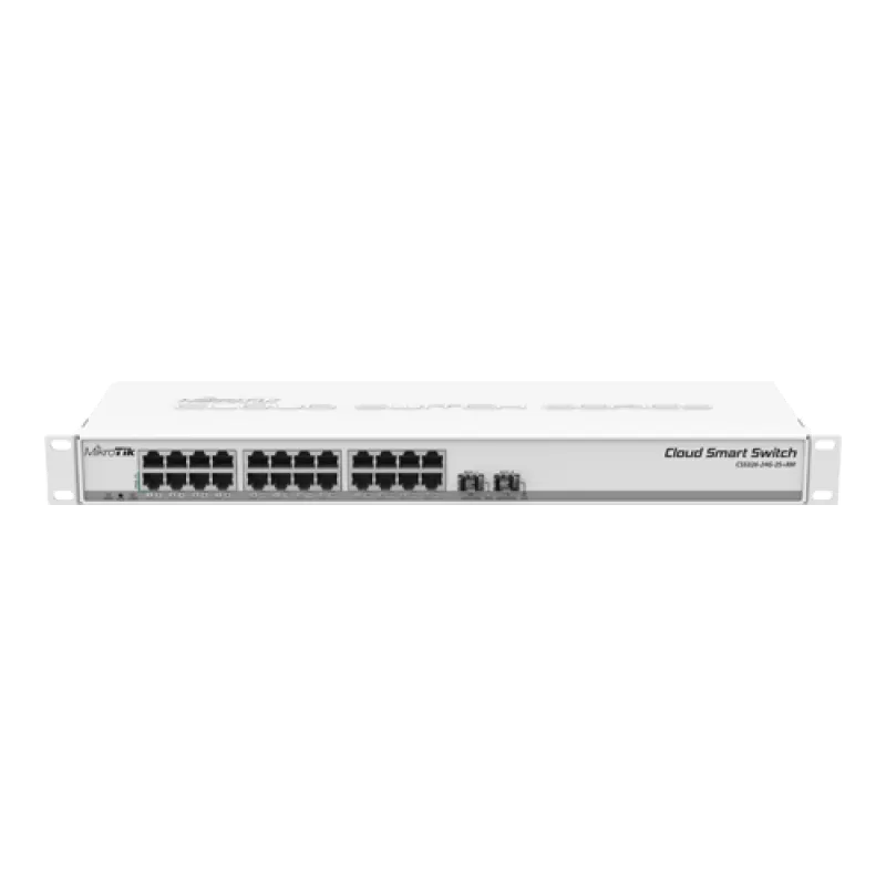 Smart Management Switch, 24 x Gigabit, 2 x SFP+ 10Gbps - Mikrotik CSS326-24G-2S+RM