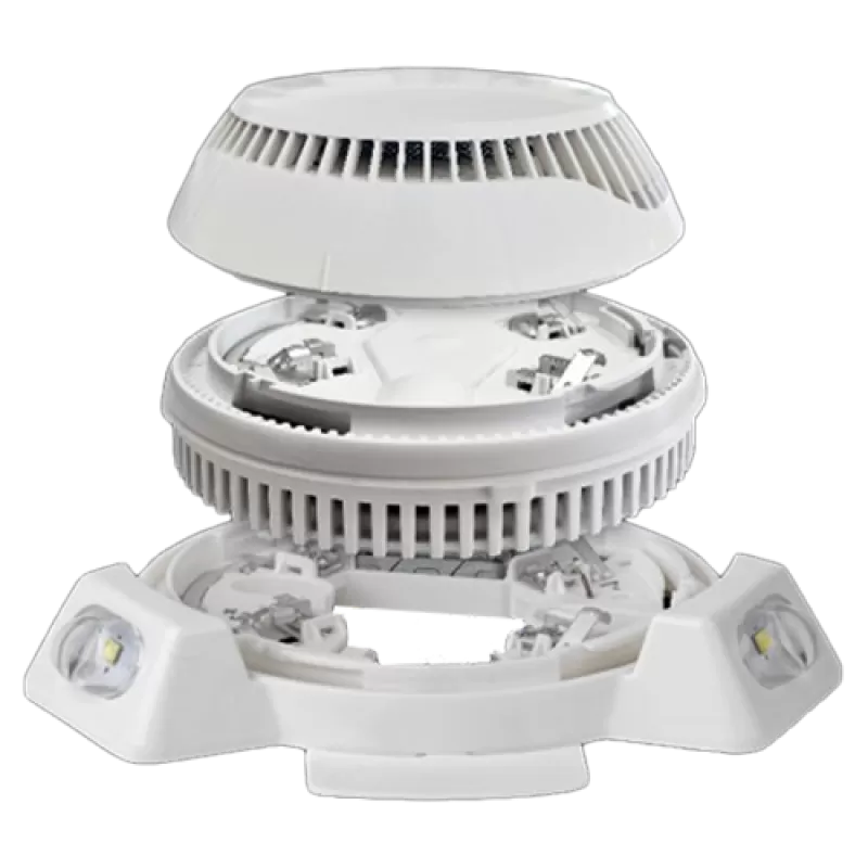 Soclu standard cu flash alb, pentru detectorii adresabili din seria SensoIRIS certificat  EN54-3 - TELETEK SensoIRIS-VAD-WST - imagine 2