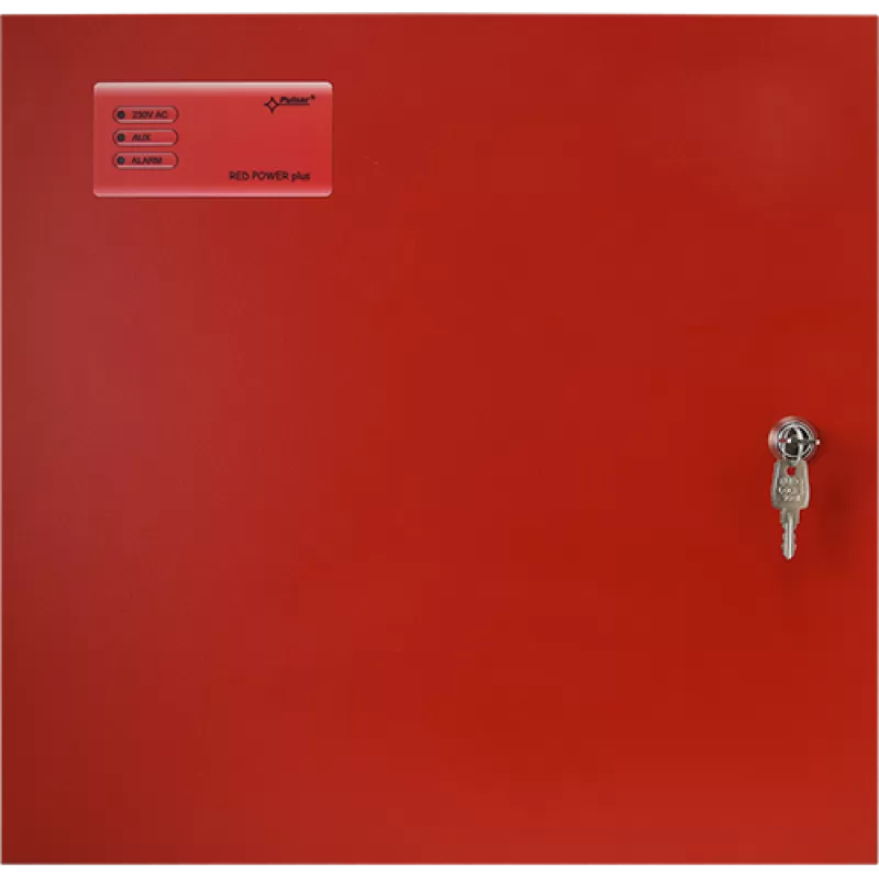 Sursa de alimentare EN 54-4, 27.6V/3.2A, cutie metalica cu loc acumulatori 2x40Ah/12V - PULSAR EN54C-5A40 - imagine 2