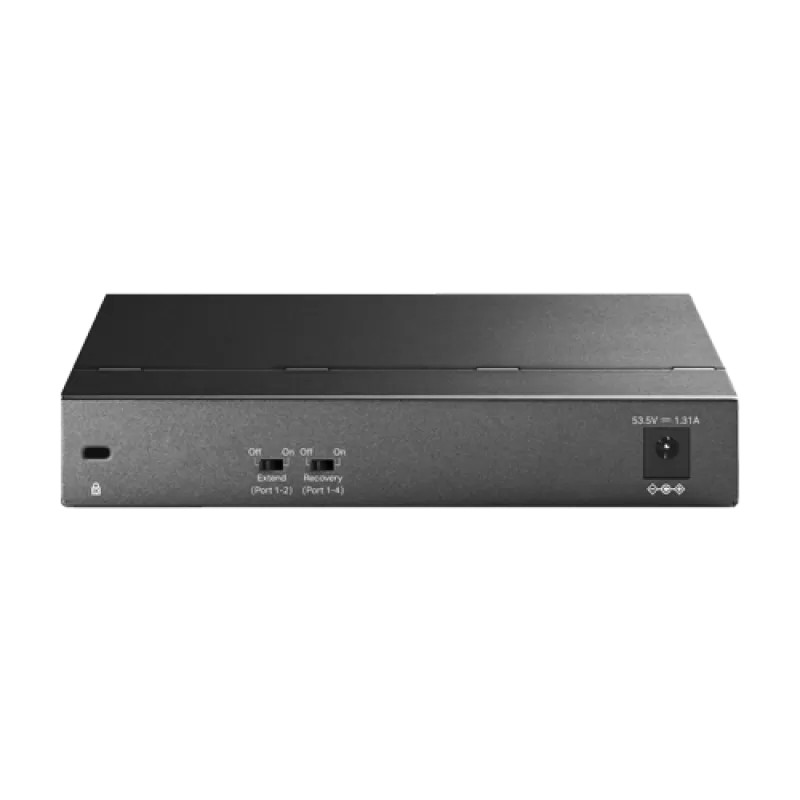 Switch 1 x RJ45 1G PoE++, 3 x RJ45 1G PoE+, 2 x RJ45 1G, Buget PoE 64W, Unmanaged - TP-Link TL-SG1006PP - imagine 1