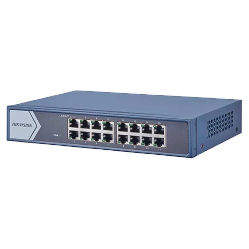 Switch 16 porturi Gigabit - HIKVISION DS-3E0516-E - imagine 1