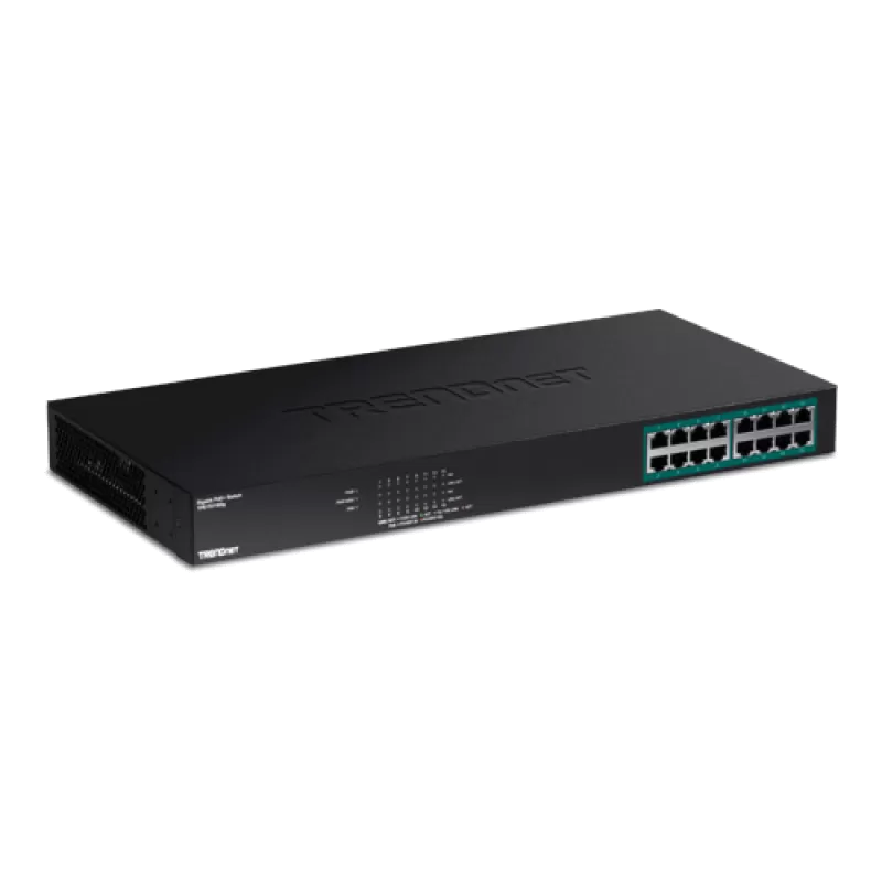 Switch 16 porturi Gigabit PoE+ 246W - TRENDnet TPE-TG160G