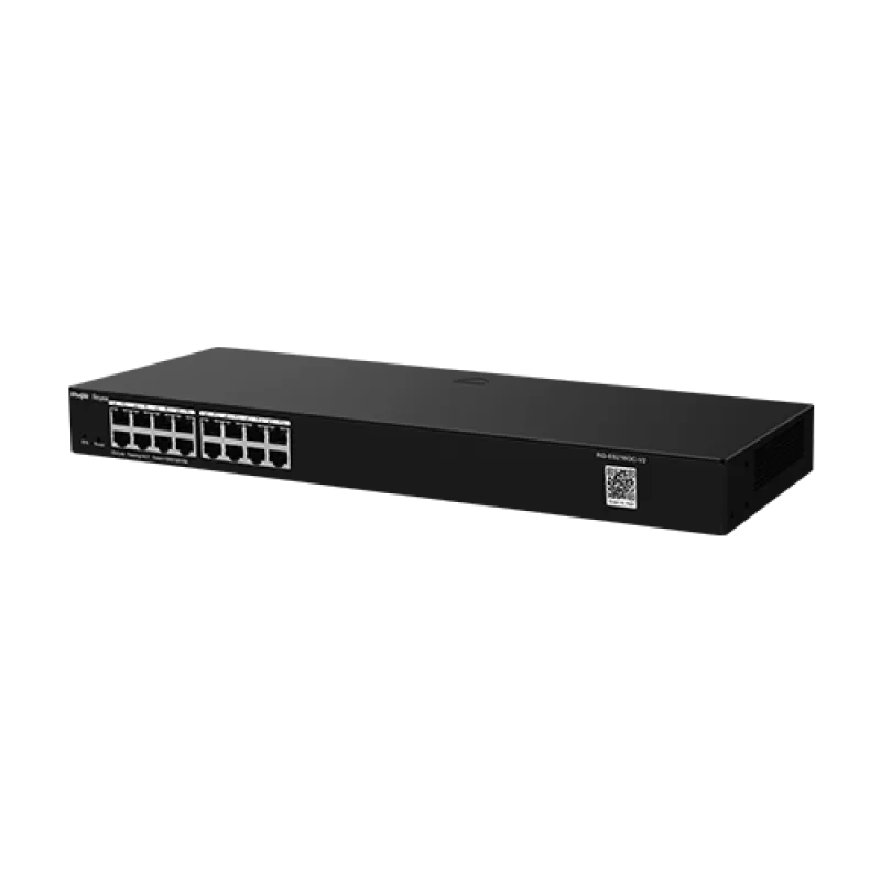Switch 16 porturi RJ45 Gigabit, Cloud Management - Ruijie Reyee RG-ES216GC-V2 - imagine 1