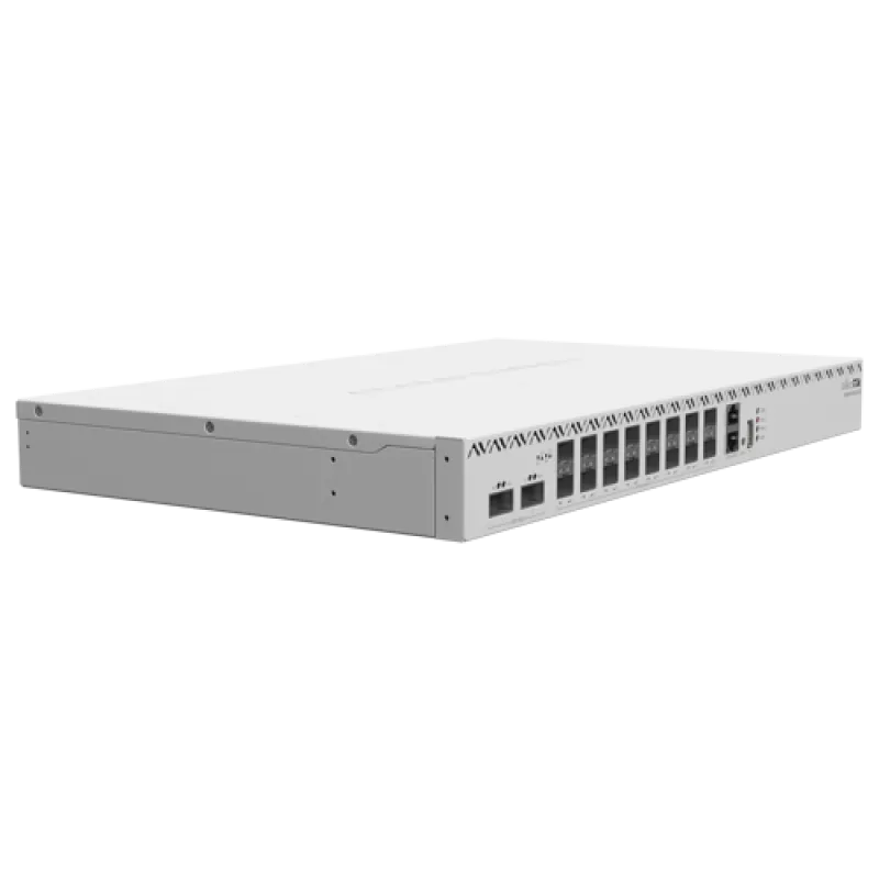 Switch 2 x QSF28 100G, 16 x SFP28 25G, 2 x RJ45 100 Mbps, 1U - MikroTik CRS518-16XS-2XQ-RM - imagine 1
