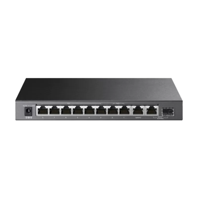 Switch 2 x RJ45 1G PoE++, 6 x RJ45 1G PoE+, 1 x RJ45 1G, 1 x combo RJ45/SFP 1G, Unmanaged - TP-Link TL-SG1210PP - imagine 1