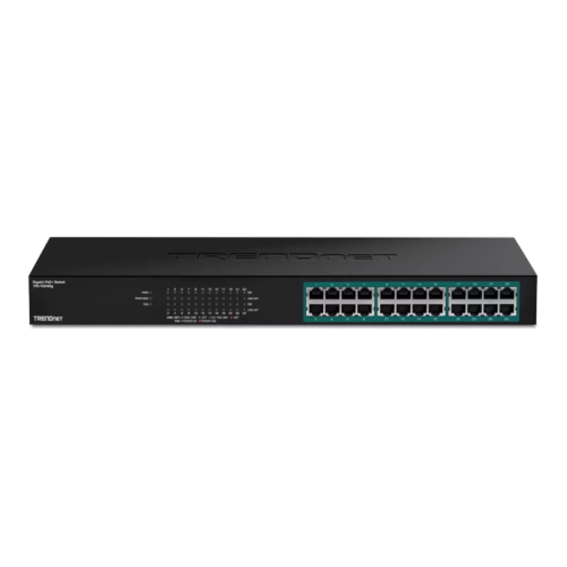 Switch 24 porturi Gigabit PoE+ 370W - TRENDnet TPE-TG240G - imagine 1