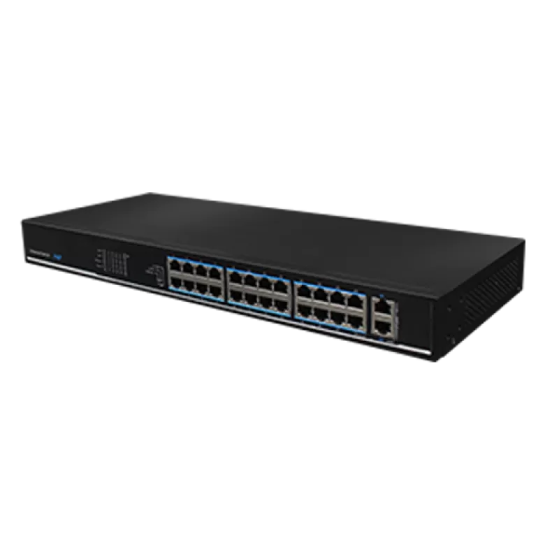 Switch 24 porturi PoE, 2 porturi Gigabit uplink - UTEPO SF26P-LM - imagine 1