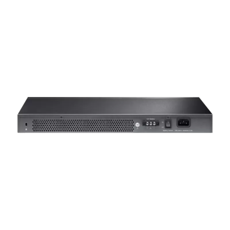 Switch L2+, 24 x RJ45 1G, 4 x SFP+ 10G, Alimentare Baterie 12V, Management, 1U - TP-Link TL-SG3428X-UPS - imagine 1
