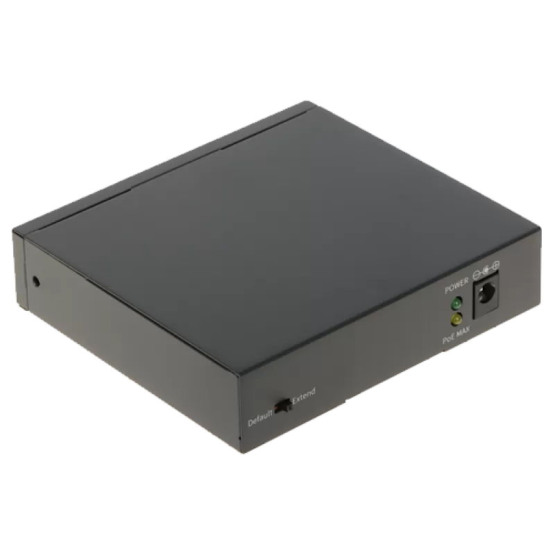 Switch 4 porturi PoE, 2 porturi uplink RJ45 - UNV NSW2020-6T-POE-IN - imagine 1