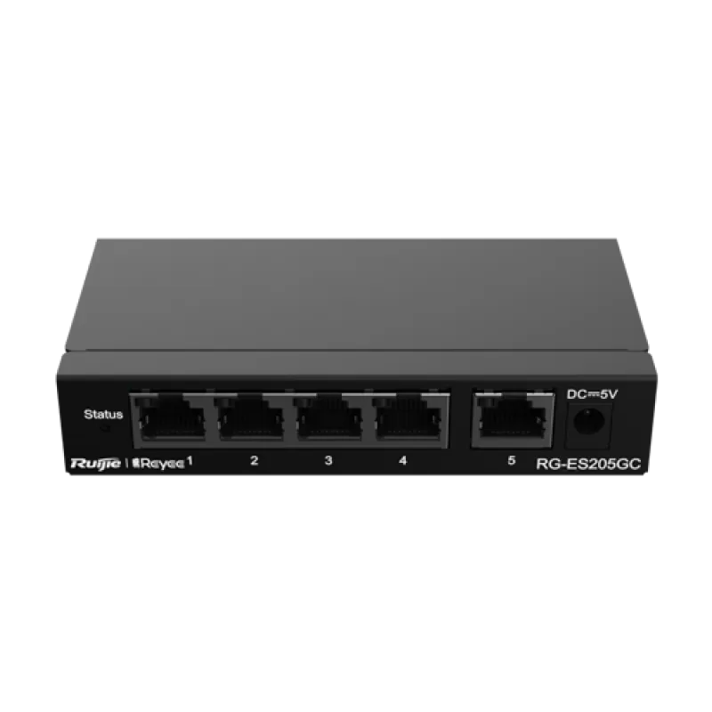 Switch 5 porturi RJ45 Gigabit, Cloud Management - Ruijie Reyee RG-ES205GC