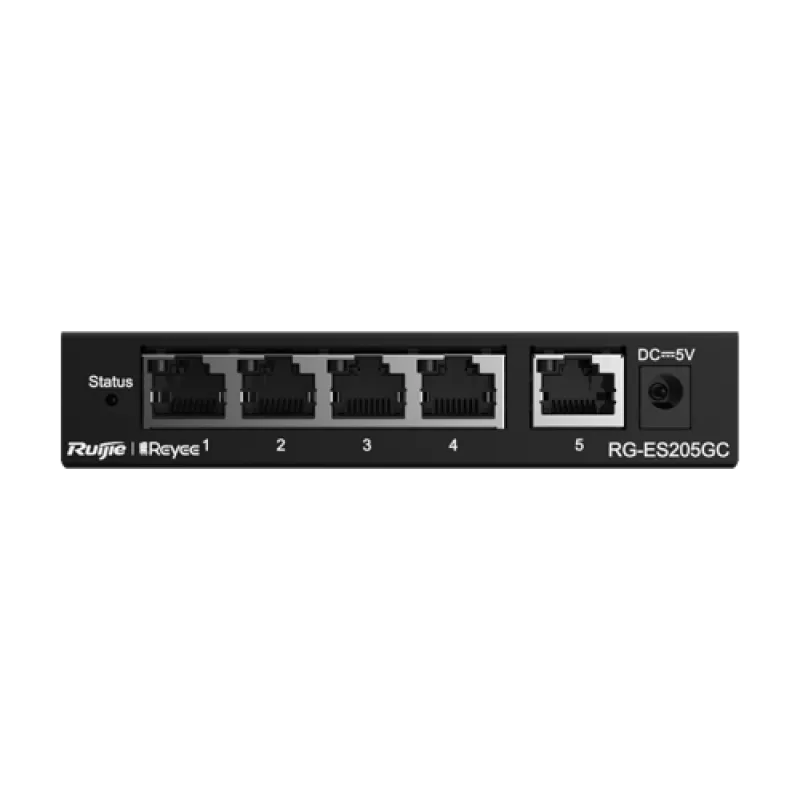 Switch 5 porturi RJ45 Gigabit, Cloud Management - Ruijie Reyee RG-ES205GC - imagine 1