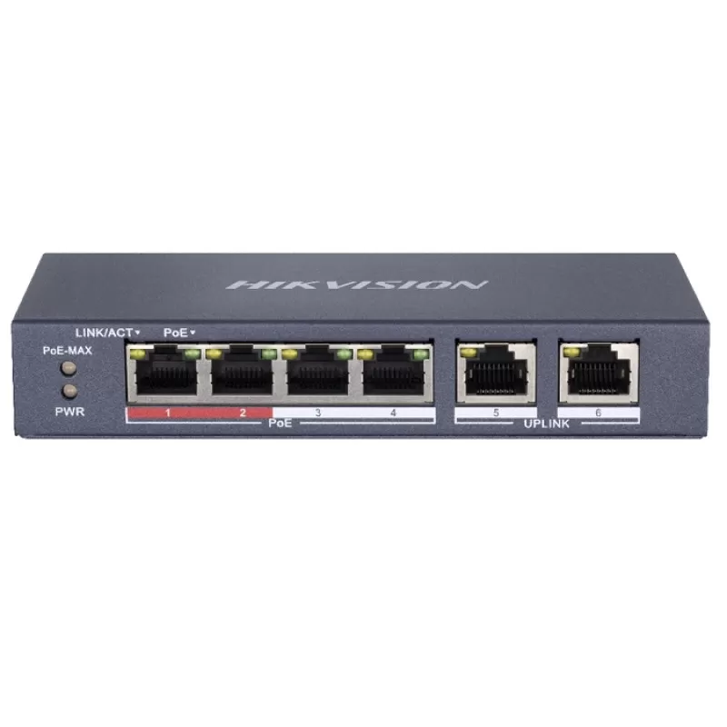 SWITCH 6 PORTURI, 4XPOE, 2XRJ45