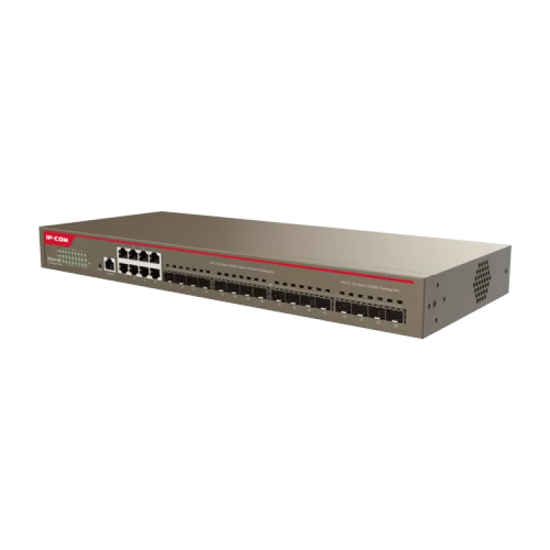 Switch 8 porturi Gigabit, 16 porturi SFP Gigabit, L3 Cloud Management - IP-COM G5324-16F - imagine 1