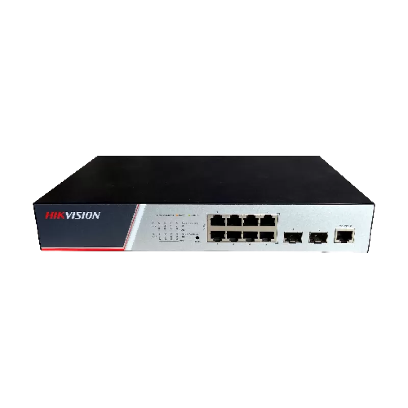 Switch 8 porturi PoE Gigabit, 2 porturi SFP Gigabit, L2 Full Management - HIKVISION DS-3E2510P