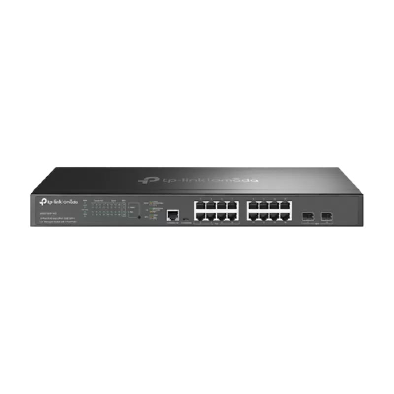 Switch L2+, 8 x RJ45 2.5G PoE, 8 x RJ45 2.5G, 2 x SFP+ 10G, Management, 1U - TP-Link Omada SG3218XP-M2