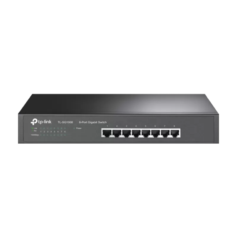 Switch 8 x RJ45 Gigabit, Unmanaged, 1U - TP-Link TL-SG1008