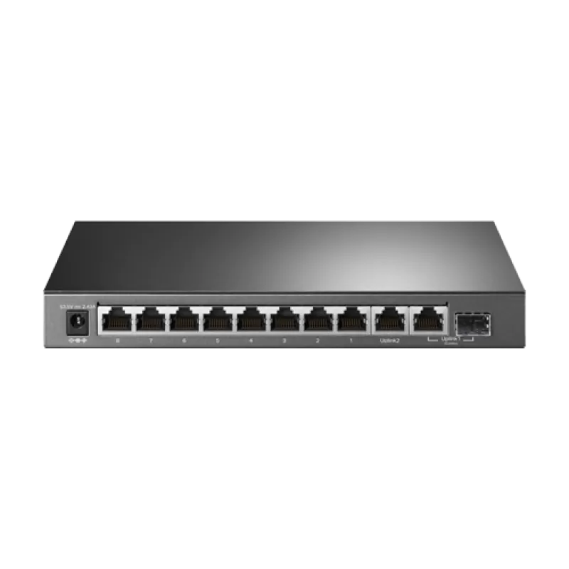 Switch 8 x RJ45 1G PoE, 1 x RJ45 1G, 1 x combo RJ45/SFP 1G, Buget PoE 123W, Unmanaged - TP-Link TL-SG1210MP - imagine 1