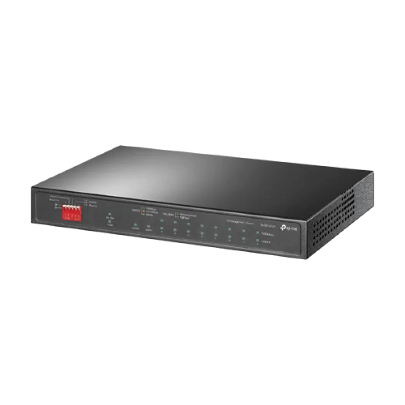 Switch 8 x RJ45 1G PoE, 1 x RJ45 1G, Buget PoE 63W, Unmanaged - TP-Link TL-SG1210P