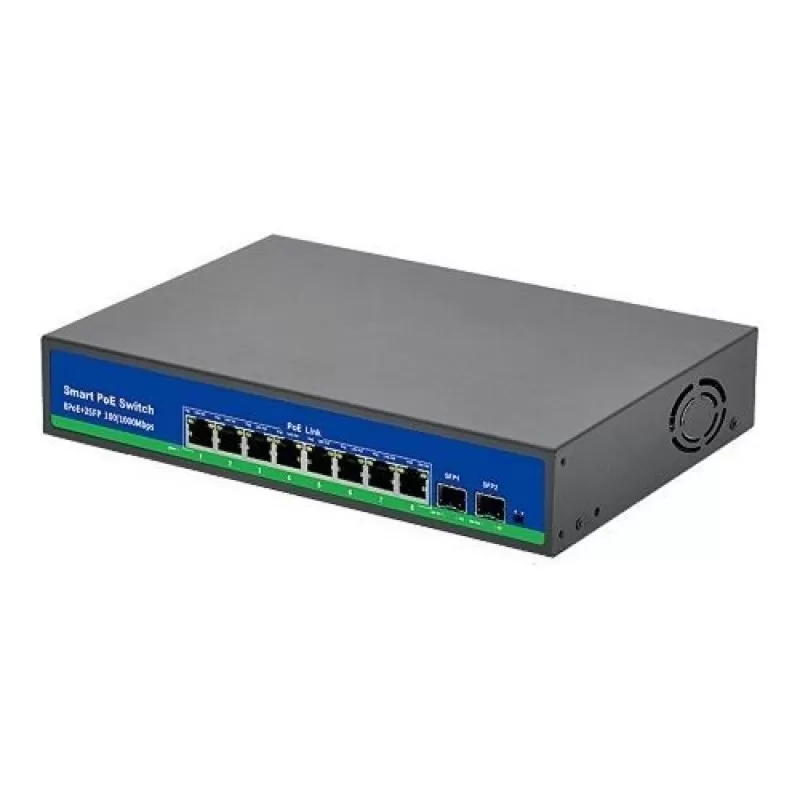 Switch BestNPS NPS0802GB PoE Full Gigabit 8 porturi + 2 SFP, 120W