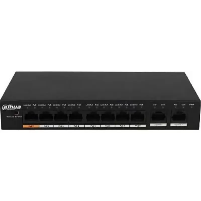 Switch Dahua PFS3010-8ET-96 PoE 8+2 porturi, RJ45, 30W, Max. 96W