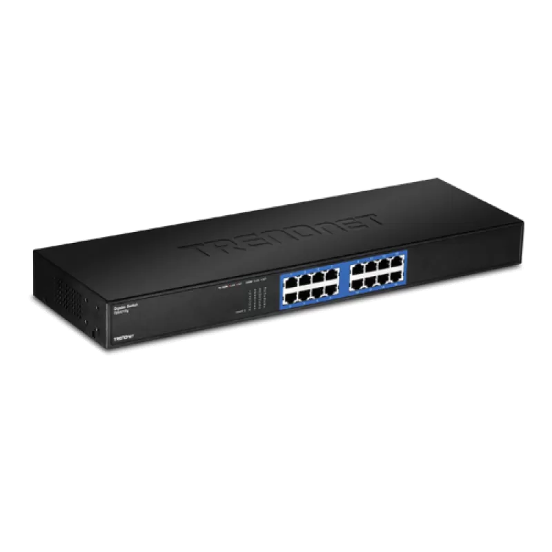 Switch GREENnet rack mount 16 porturi Gigabit - TRENDnet TEG-S16G