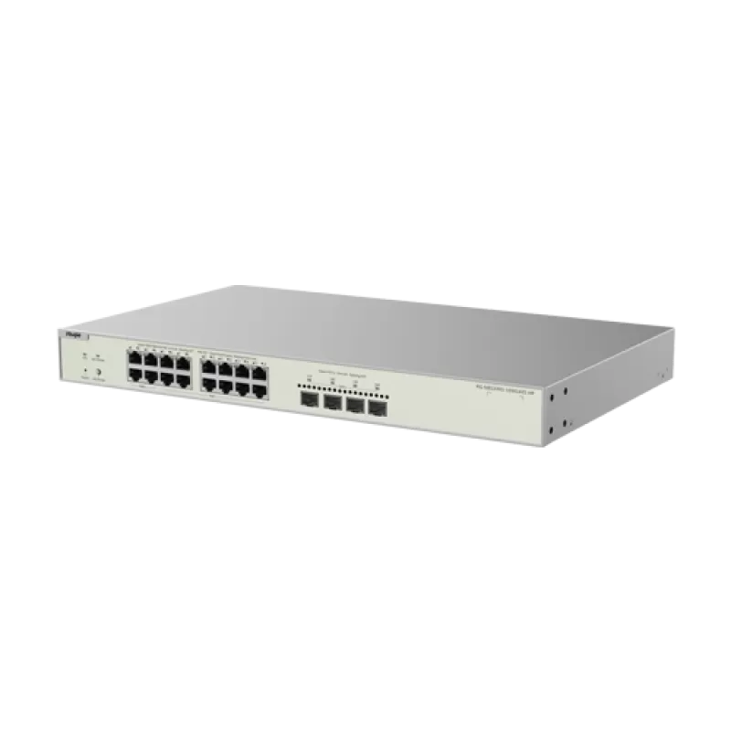Switch L2+, 12 x RJ45 2.5G PoE+, 4 x RJ45 2.5G Hi-PoE, 4 x SFP+ 10G, Cloud Management, 1U - Ruijie RG-NBS3300-16MG4XS-HP - imagine 1