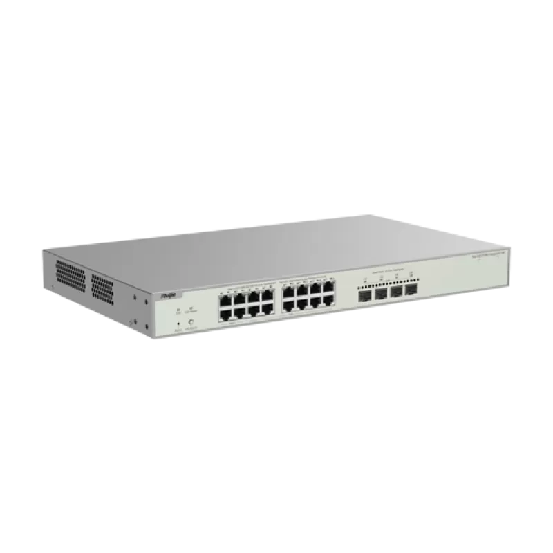 Switch L2+, 12 x RJ45 2.5G PoE+, 4 x RJ45 2.5G Hi-PoE, 4 x SFP+ 10G, Cloud Management, 1U - Ruijie RG-NBS3300-16MG4XS-HP - imagine 2