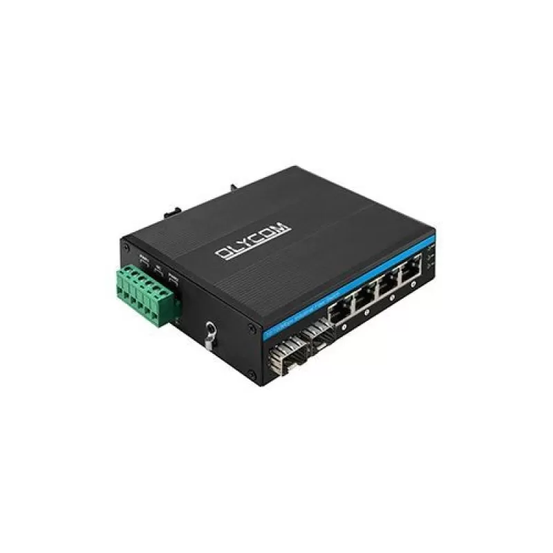Switch Olycom IM-FP244FE industrial PoE 4 porturi, 2 SFP