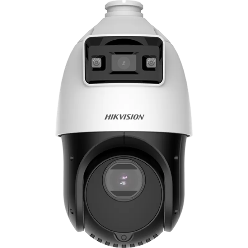 TandemVu, DarkFighter si ColorVu - PTZ IP 4MP, lentila 2.8mm si 4.8~120mm(25X), WL 30m, IR 100m, Audio, Alarma - HIKVISION DS-2SE4C425MWG-E14F0