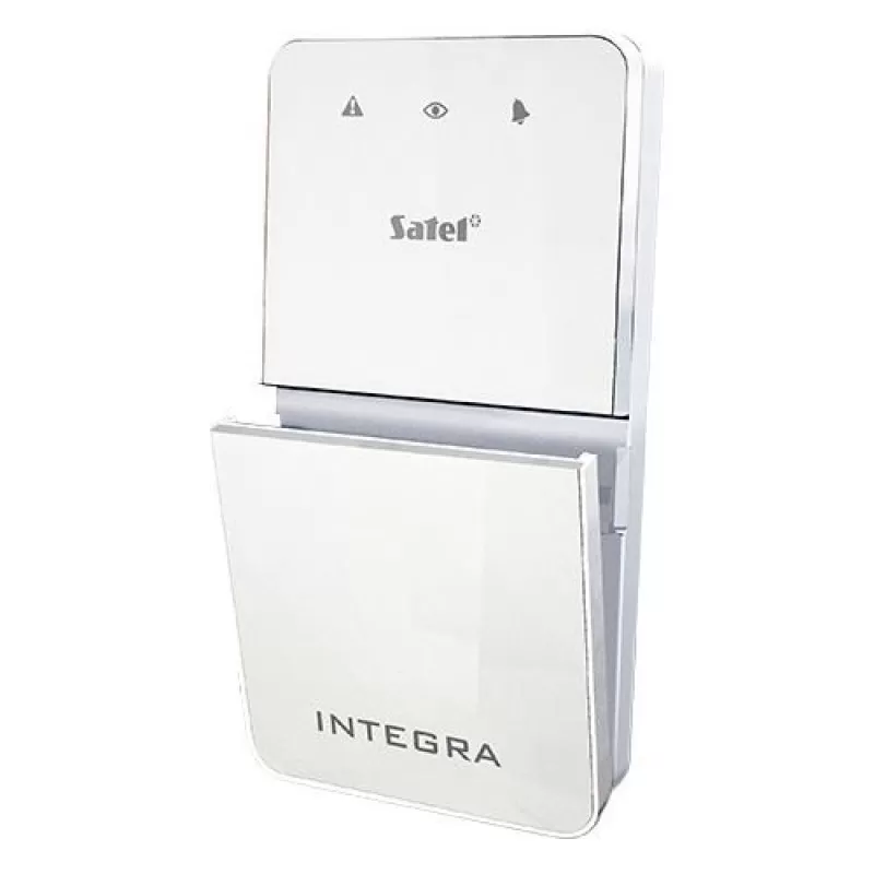 Tastatura alarma Satel INT-SF-WSW, Pentru partitii, Compatibila INTEGRA, Alb
