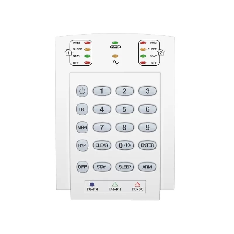 TASTATURA CABLATA LED CU 10 ZONE, VERTICALA