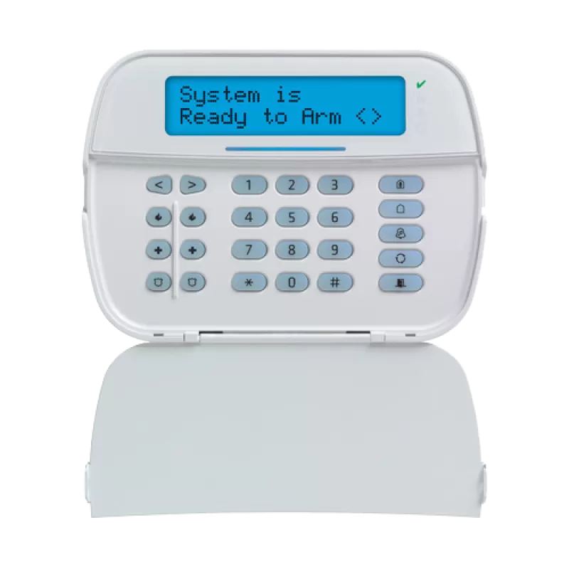 Tastatura LCD alfanumerica, cablata, 128 zone, cititor proximitate, SERIA NEO - DSC HS2LCDPEE3 - imagine 1