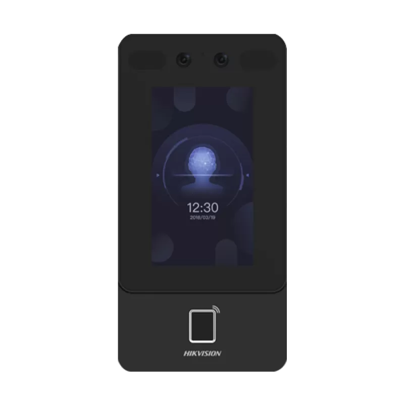 Terminal control acces TCP/IP cu Recunoastere faciala, Amprenta, Card Mifare, PIN, 2MP, WiFi, PoE - HIKVISION DS-K1T342MFWX-E1