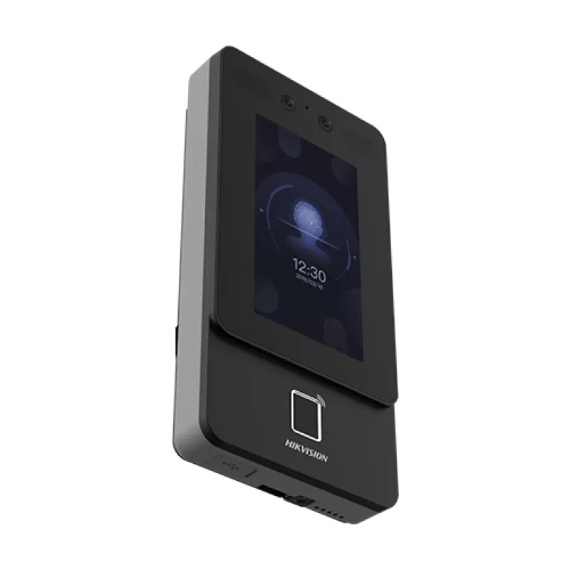 Terminal control acces TCP/IP cu Recunoastere faciala, Amprenta, Card Mifare, PIN, 2MP, WiFi, PoE - HIKVISION DS-K1T342MFWX-E1 - imagine 1