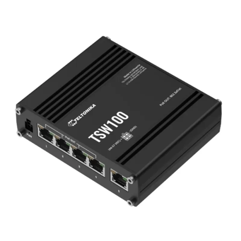 TSW100 - SWITCH POE+ CU 5 PORTURI GBE