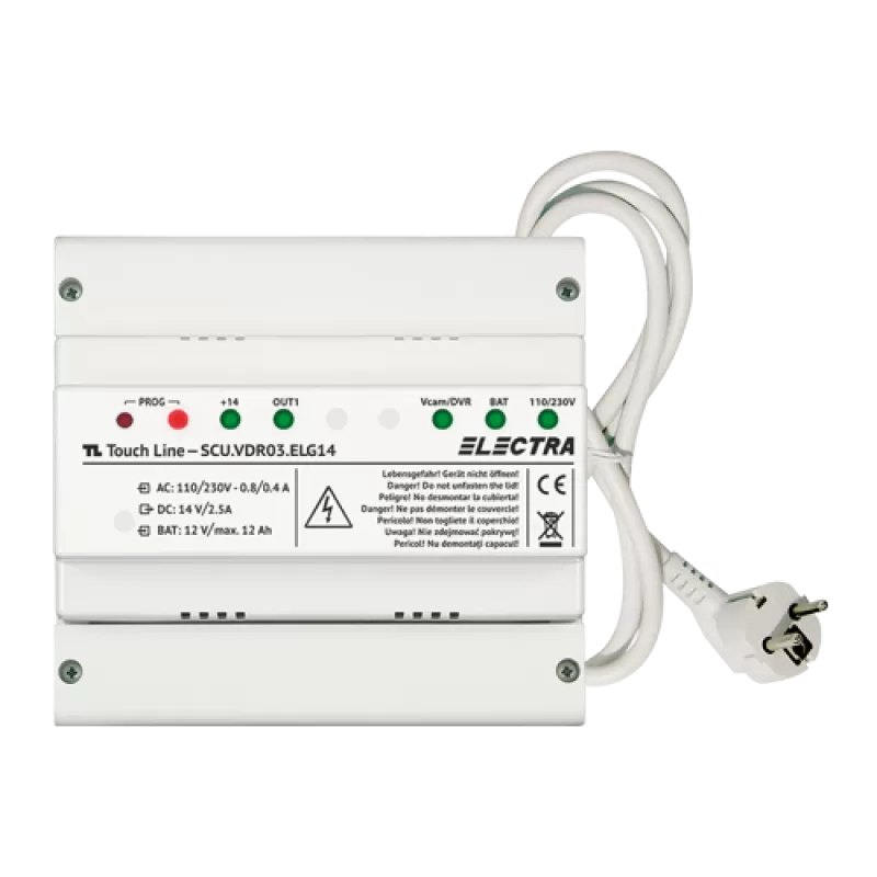 Unitate centrala de alimentare 1 iesire pentru HOME + URBAN + EXPERT, G3 - ELECTRA SCU.VDR03.ELG14