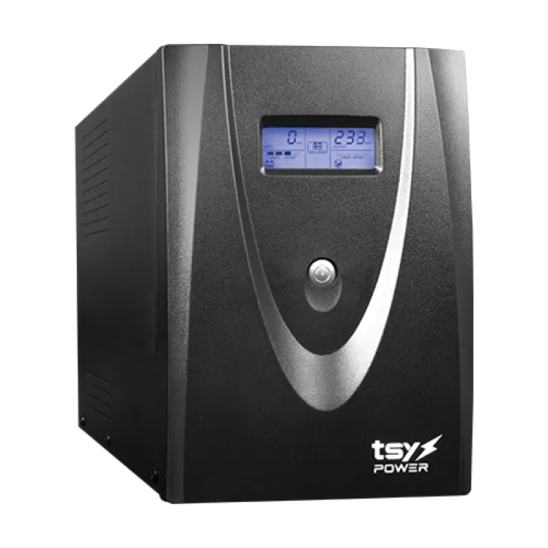 UPS TSY Power, 3000VA/1800W, LCD, AVR-repornire automata, 4 x Schuko TSY-MP-3K0-LCD