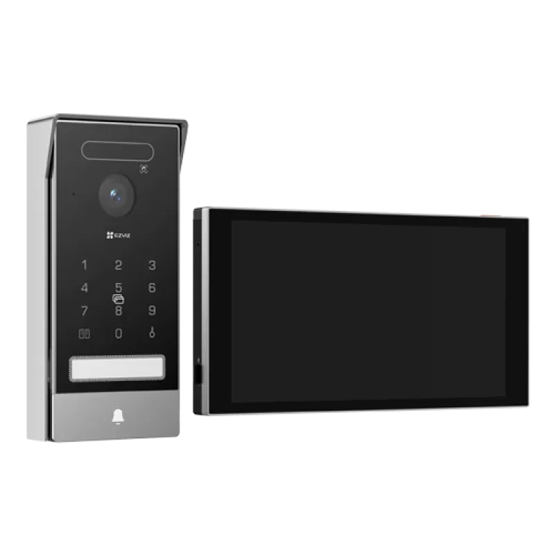 Videointerfon 4K, recunoastere faciala, scanare biometrica a palmei, monitor 8', IR, Wi-Fi6 - EZVIZ CS-HP7(4K, Palm) - imagine 1