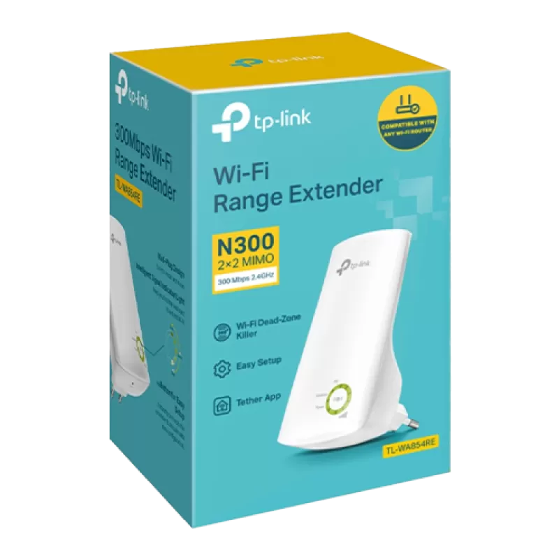 Wireless Range Extender Wi-Fi TP-LINK TL-WA854RE, 300Mbps, LED control - TP-LINK TL-WA854RE - imagine 3