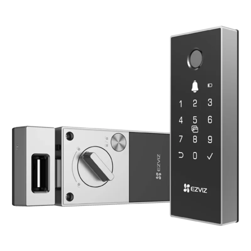 Yala inteligenta, Wi-Fi, multiple metode de deblocare, sonerie incorporata, alarma anti-furt - EZVIZ CS-DL03(WBCP)