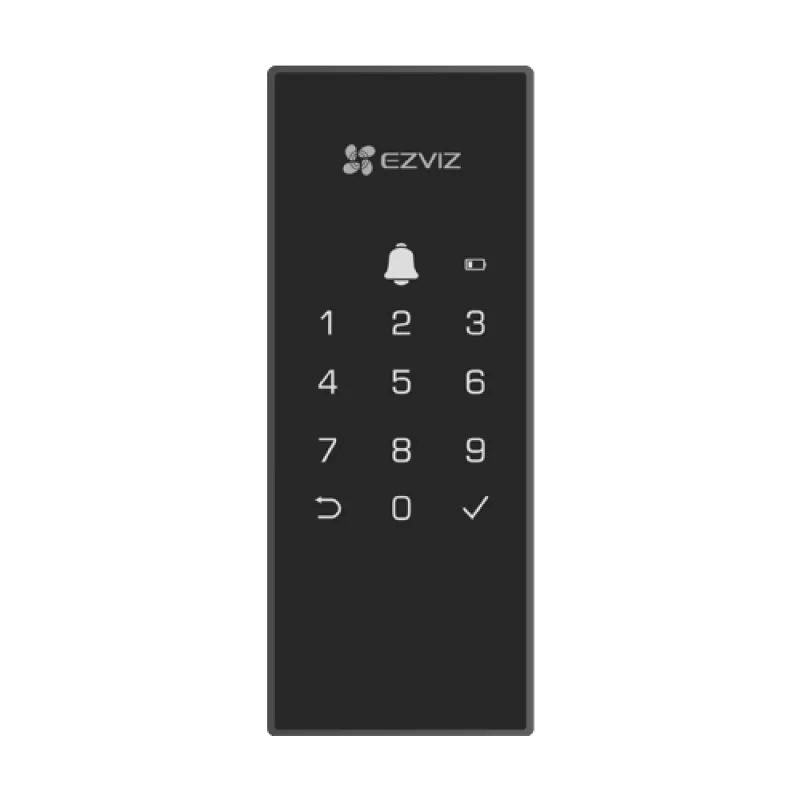 Yala inteligenta, Wi-Fi, sonerie incorporata, verificare status inchidere, alarma anti-furt - EZVIZ CS-DL03 (WP)-Black - imagine 1