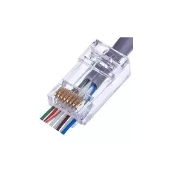 Accesoriu retelistica PXW MPUC5E-303FU/H/100 Mufa RJ45 UTP Cat5e cu gauri de trecere, 3U, set 100 buc.