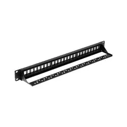 Accesoriu retelistica PXW Patch panel UTP 24 porturi Cat6, neechipat