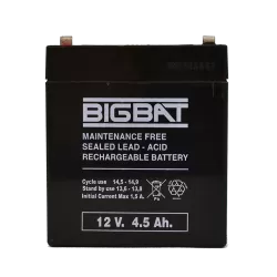 Acumulator BIG BAT 12V, 4.5 AH BB12V4.5 - imagine 1