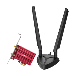 Adaptor PCI-E Bluetooth 5.3, Wi-Fi 6E, AXE5400 Tri-Band, 2 x Antene High-Gain - TP-Link ArcherTXE75E