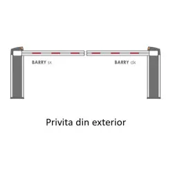 BARIERA AUTO DREAPTA, BRAT TELESCOPIC 3.6-6M - imagine 1